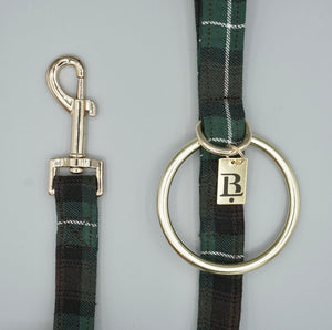 City Lead in Forest Plaid, Gold Hardware