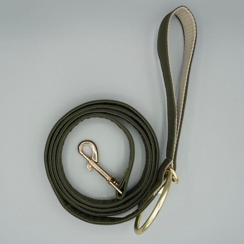 City Lead in Moss Green, Gold Hardware