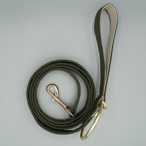 City Lead in Moss Green, Gold Hardware