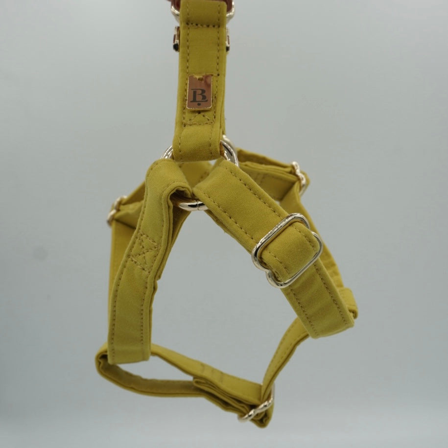 Harness in Sunflower Yellow, Gold hardware