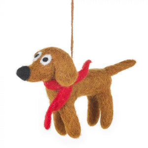 Handmade Needle Felt Biodegradable Jasper the Dog by Felt So Good