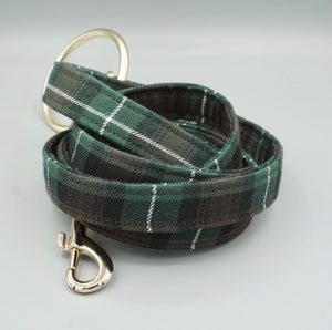 City Lead in Forest Plaid, Gold Hardware