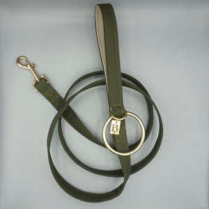City Lead in Moss Green, Gold Hardware