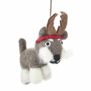 Handmade Felt Biodegradable Hugo the Dog by Felt So Good