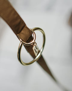 City Lead in Hazel Tan, Gold Hardware