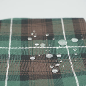 City Lead in Forest Plaid, Silver Hardware