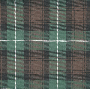 Collar in Forest Plaid, Silver hardware