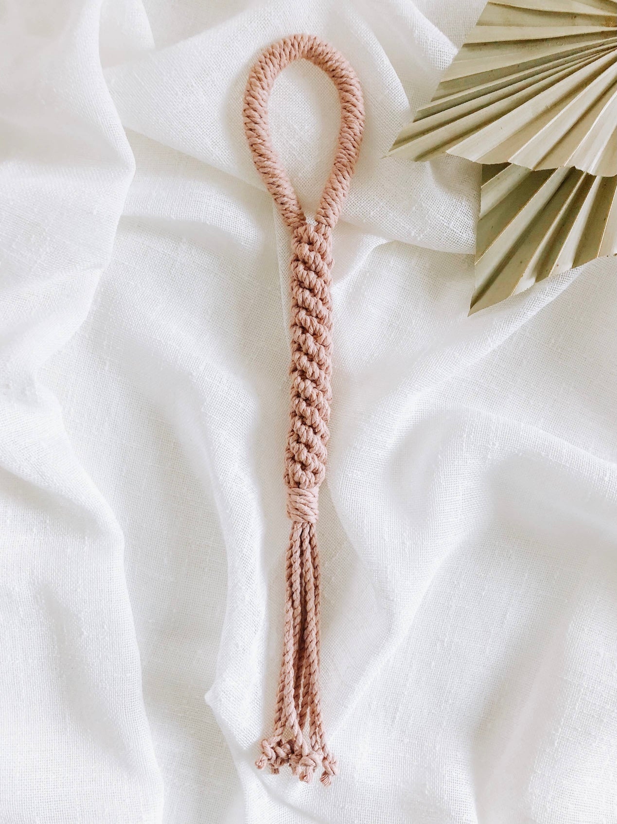 Ember & Ivory Blush Macrame Rope Toy