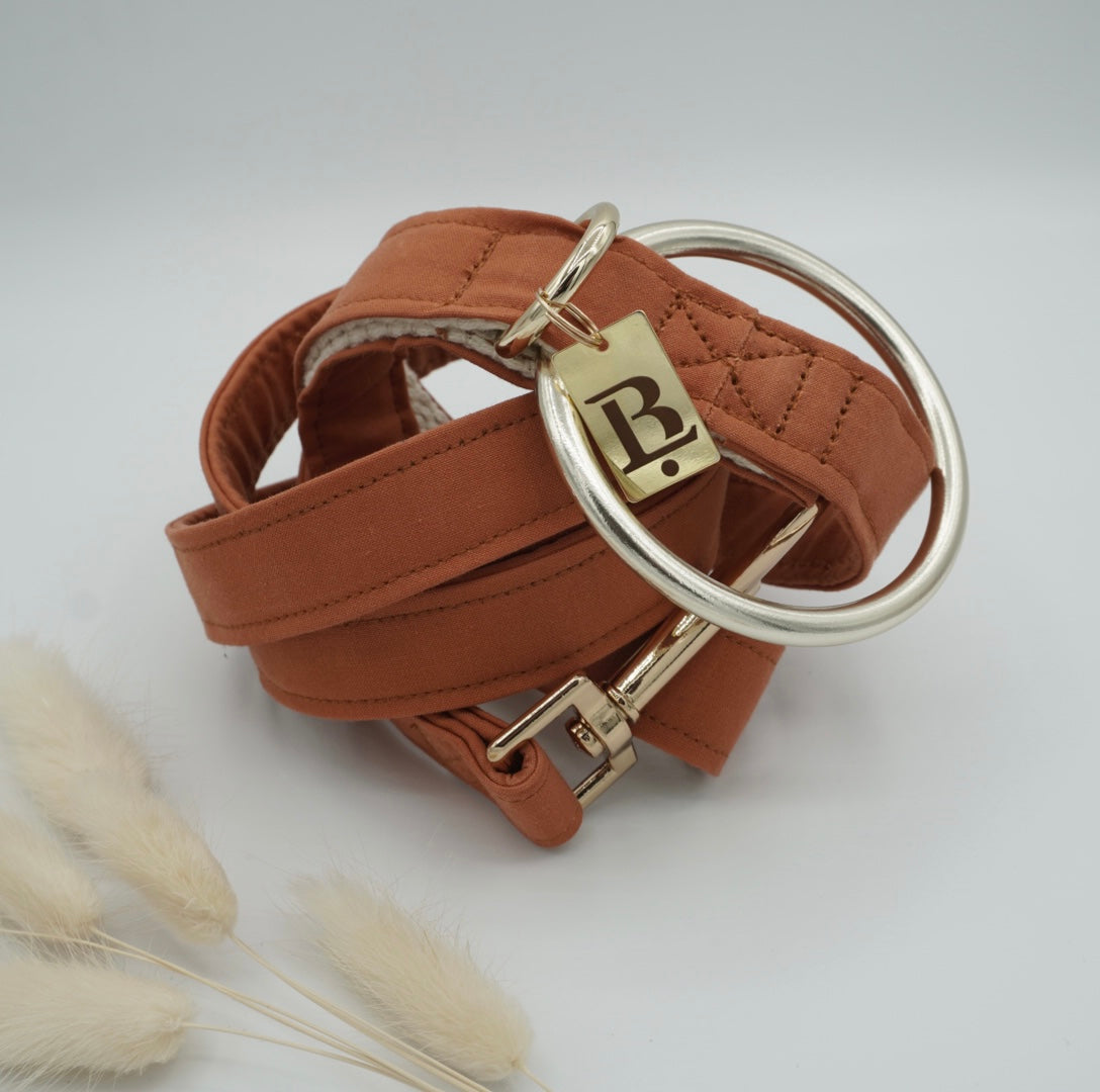 City Lead in Terracotta, Gold Hardware
