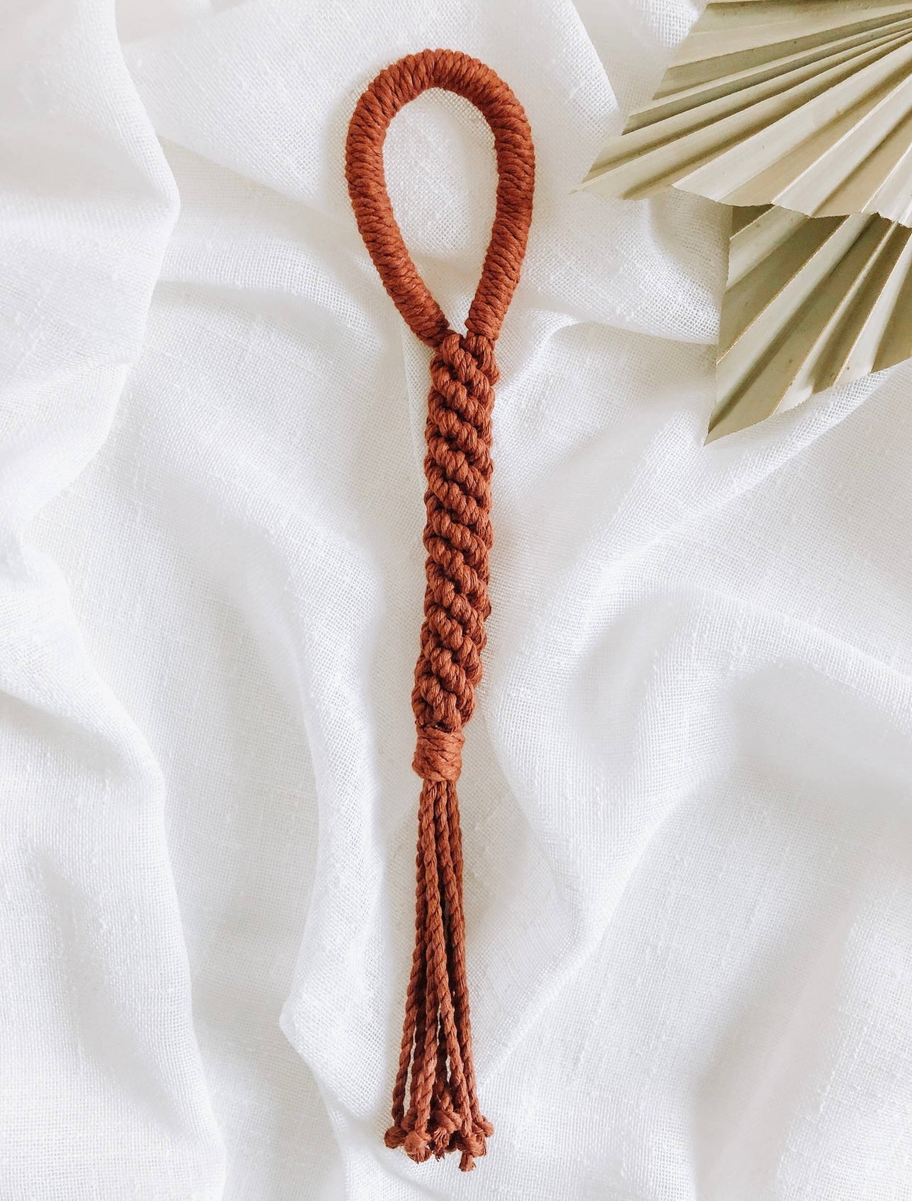 Ember & Ivory Rust Macrame Rope Toy