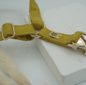 Harness in Sunflower Yellow, Gold hardware