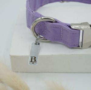 Collar in Lavender Purple, Silver hardware