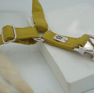 Harness in Sunflower Yellow, Silver hardware