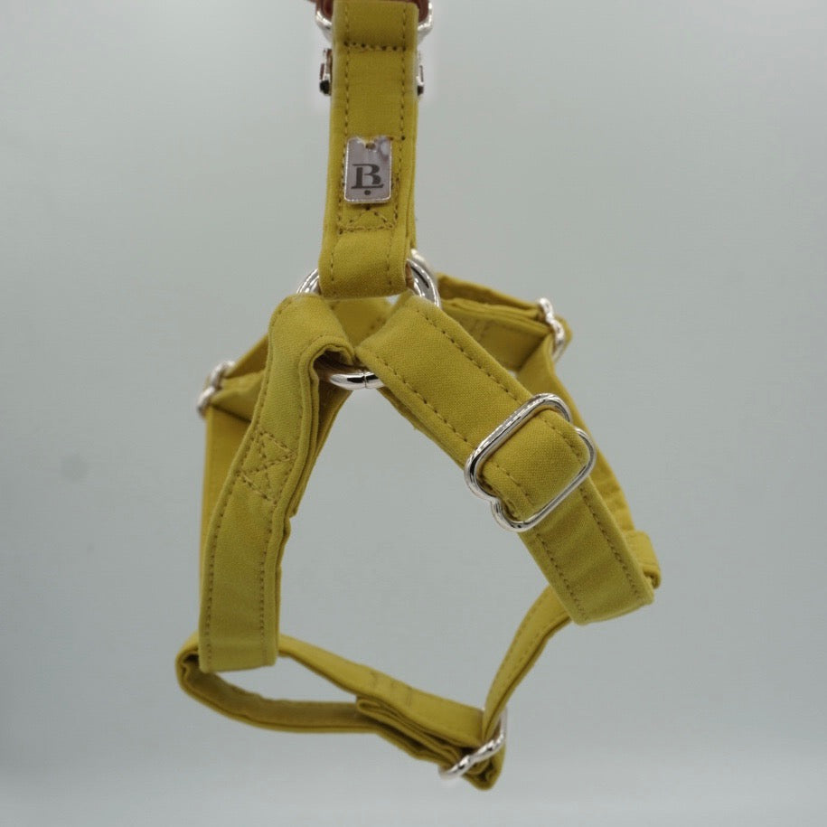 Harness in Sunflower Yellow, Silver hardware