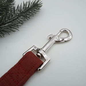 City Lead in Cranberry Red, Silver Hardware