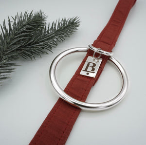 City Lead in Cranberry Red, Silver Hardware