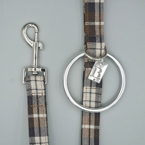 City Lead in Ginger Plaid, Silver Hardware