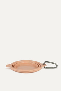 Maxbone Rubber Travel Bowl in Peach